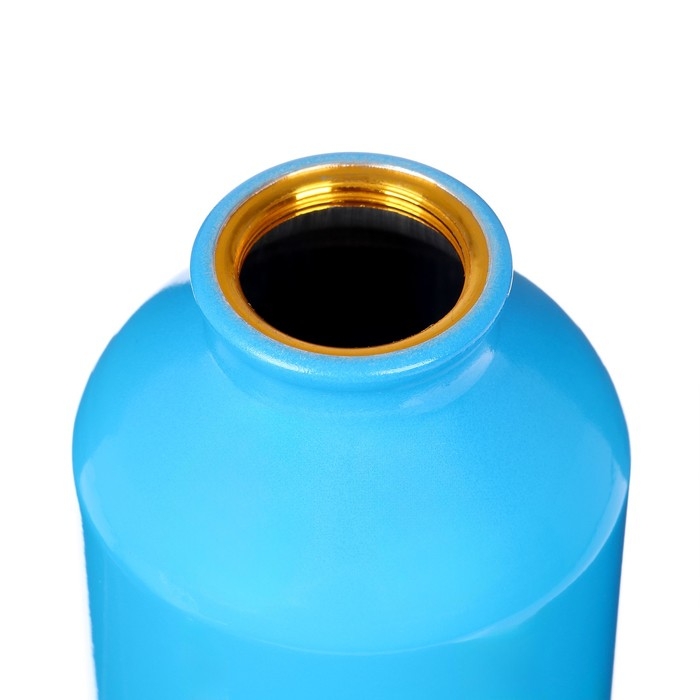 Бутылка для воды, 500 мл,  корпус из алюминия, пластик, голубая Бутылка для воды, 500 мл,  корпус из алюминия, пластик, голубая