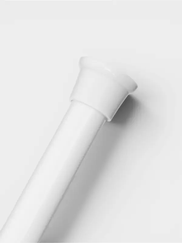 Карниз для ванной комнаты "Контур" 110-200 см, цвет белый