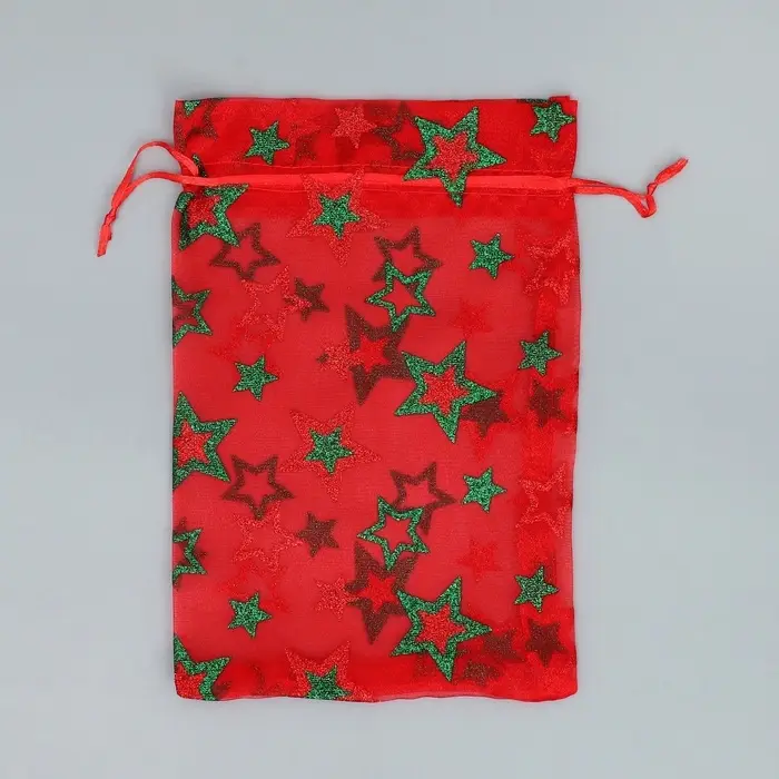 Мешочек подарочный органза «Звезда», 16 х 24 см +/- 1.5 см Мешочек подарочный органза «Звезда», 16 х 24 см +/- 1.5 см