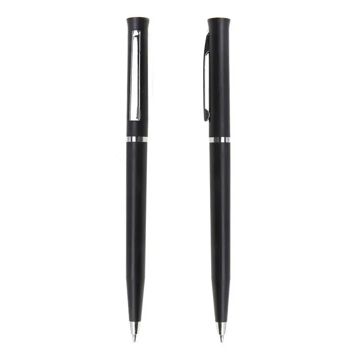 Ручка шариковая поворотная, 0.5 мм, под логотип, стержень синий, чёрный корпус Ручка шариковая поворотная, 0.5 мм, под логотип, стержень синий, чёрный корпус