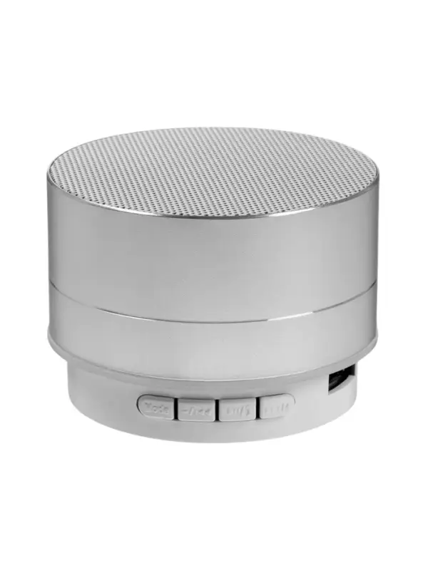 Портативная колонка Luazon LAB-05, 3 Вт, 520 мАч, Bluetooth, USB, microSD, microUSB, серебристый