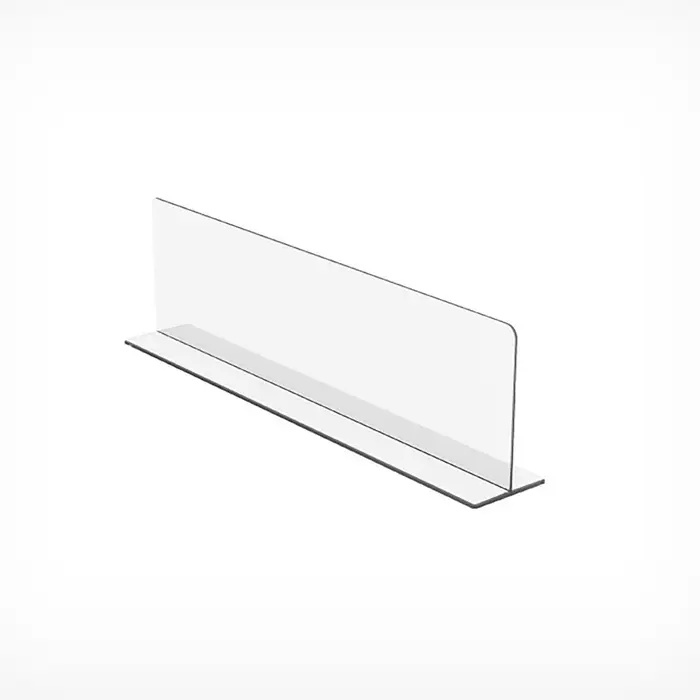 Пластиковый разделитель на Т-основании высотой 80 мм, L=280