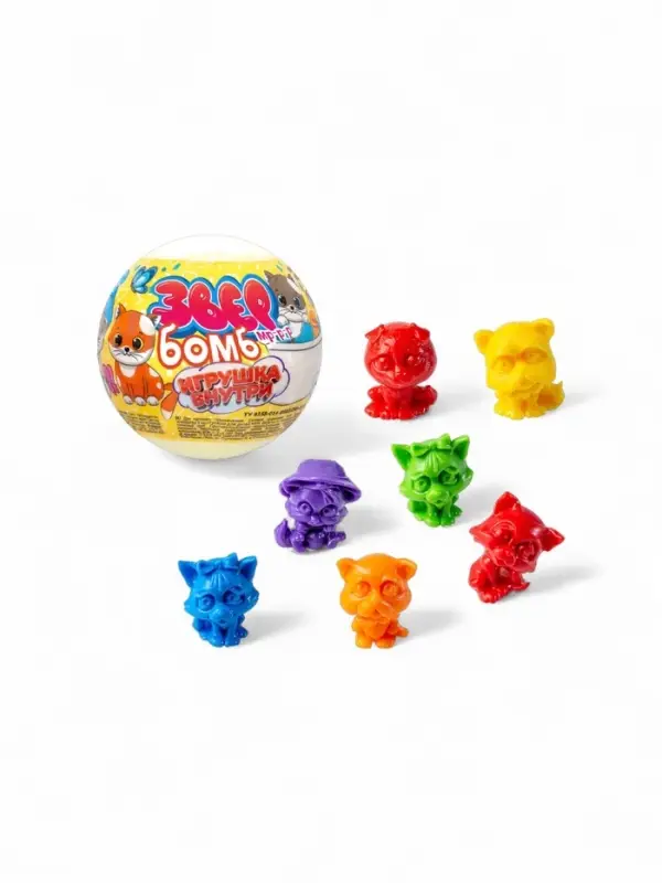 Бомбочка для ванн с игрушкой &laquo;Звер бомб&raquo; тропик, 130 г