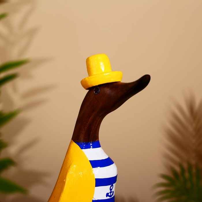 Сувенир Сувенир "Утка-морячок" дерево 27 см