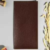 Заплатка клеевая из кожзаменителя, 10&times;20 см, тёмно-коричневая