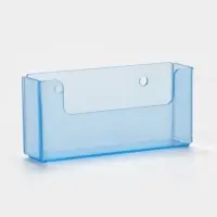 Подставка под визитки настенная 9.5&times;2&times;4.5 см, оргстекло 2 мм