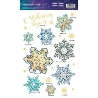 Наклейки на окна многоразовые &laquo;С Новым годом&raquo;, 20&times;34 см