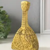 Шкатулка с крышкой для украшений &laquo;Балалайка&raquo;, 14.5&times;8.5&times;5.5 см, под золото