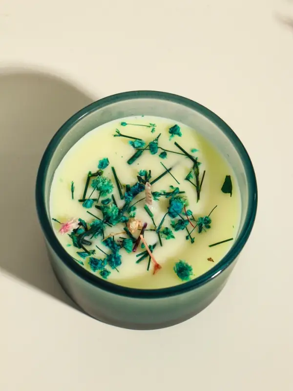 Свеча ароматическая в стакане Свеча ароматическая в стакане "Aroma botanical" сухоцветы зелень, роза 7,5х7,5х5 см