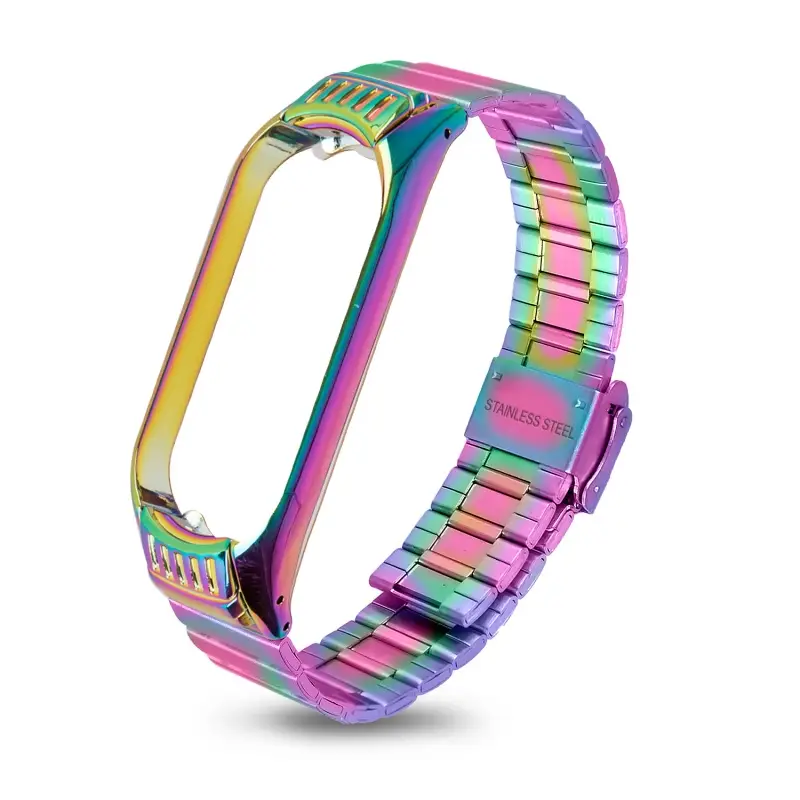 Ремешок для Mi Band 5 Milanese хамелеон (colorful) #14