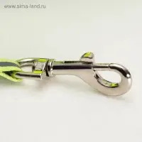 Рулетка &laquo;Пижон&raquo;, 5 м, до 25 кг, светоотражающая, трос, прорезиненная ручка, зелёная