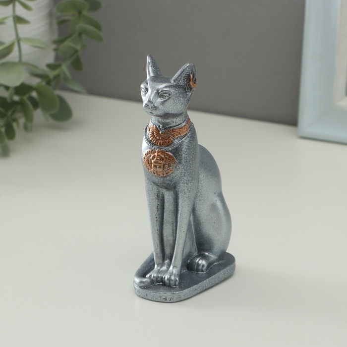 Фигура Фигура "Богиня Бастет" серебро, 12см