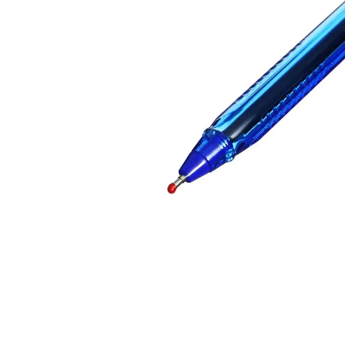 Ручка шариковая Berlingo. Triangle 100T, синий стержень, игольчатый узел 0.7 мм, треугольный корпус