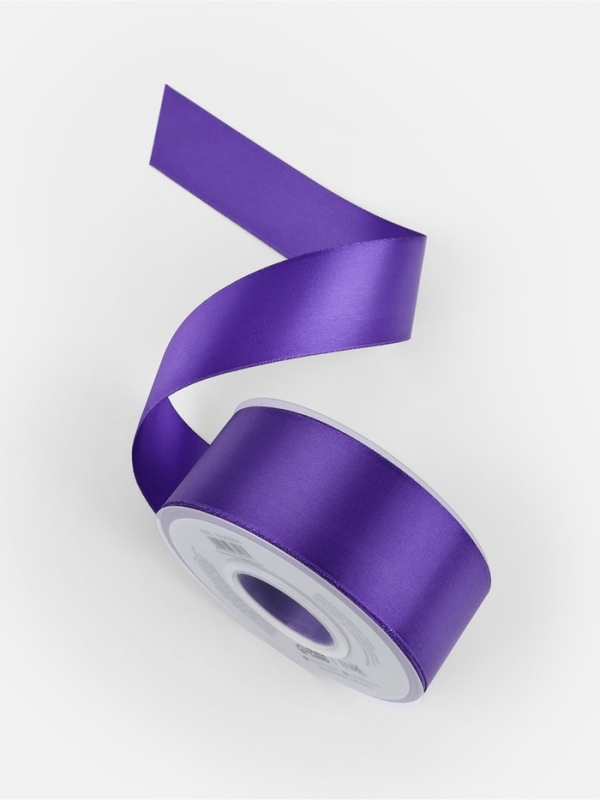 Лента атласная двухсторонняя №0470 38мм*25±1м фиолетовый TR Лента атласная двухсторонняя №0470 38мм*25±1м фиолетовый TR