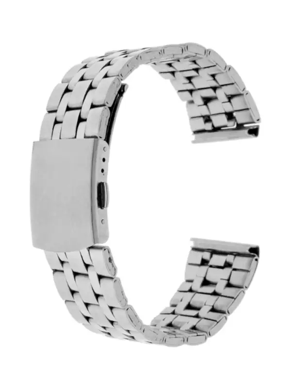 Ремешок для часов &laquo;Соломон&raquo;, 20 мм, металл, длина 18 см, серебристый