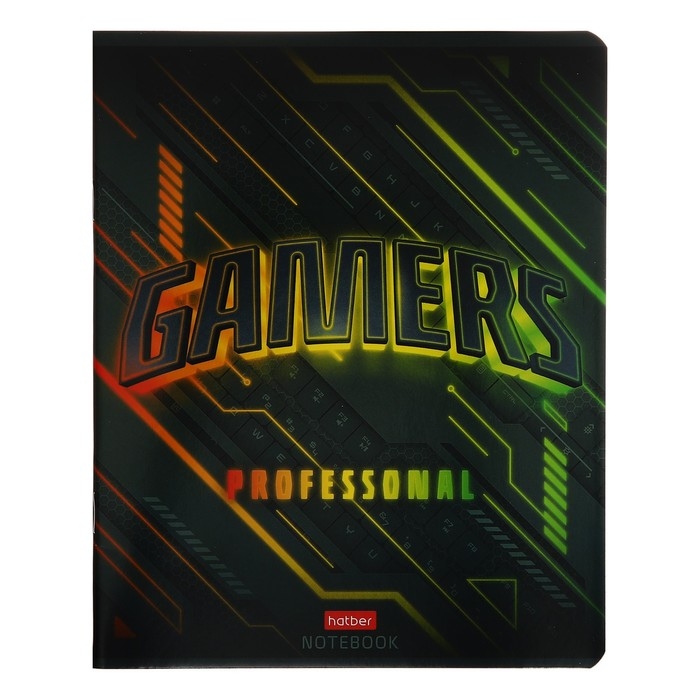 Тетрадь А5, 48 листов клетка Геймеры, обложка мелованный картон,скругленые углы, блок 65 г/м2, 5 видов МИКС