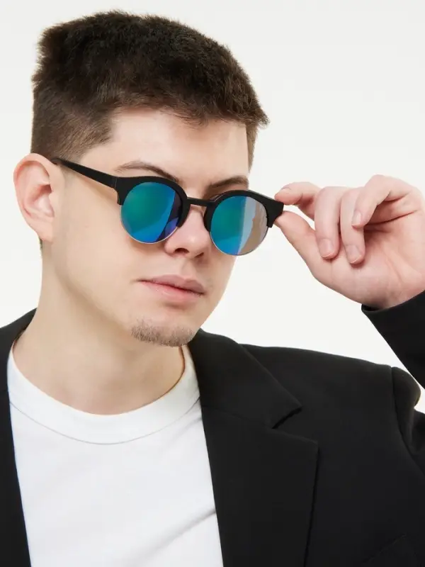 Очки солнцезащитные &laquo;OneSun. Панто&raquo;, uv 400, линза 4.7&times;4.1 см, синие