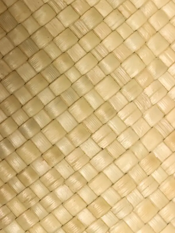 Сумка плетёная из пандана, 26×15×38 см, бежево-чёрная