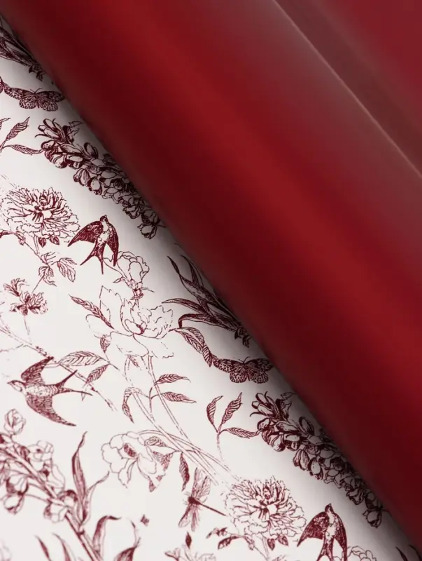 Пленка для цветов и букетов &laquo;Романтика&raquo;, винный, 57&times;57 см