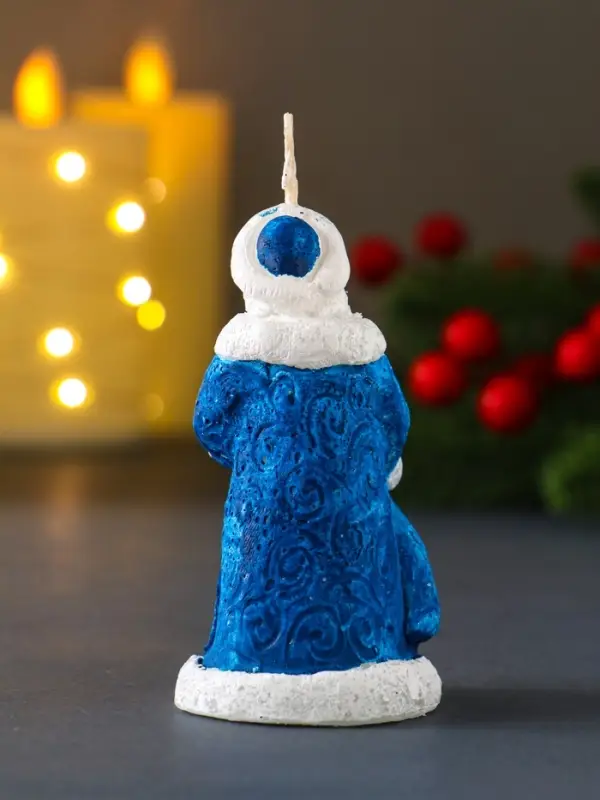 Свеча  Свеча "Дед Мороз" 45*88, синий