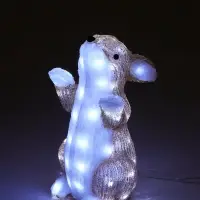 Фигура светодиодная &laquo;Зайка&raquo; 40&times;22&times;22 см, акрил, 60 LED, 220 В, 8 режимов, свечение белое