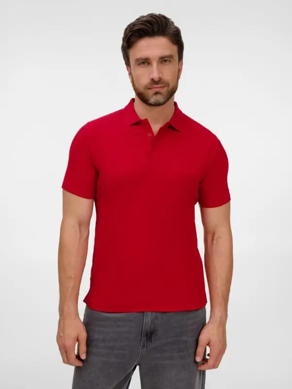 Рубашка поло унисекс Tervise, красная, размер S