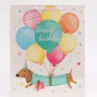 Пакет подарочный ламинированный, упаковка, &laquo;Happy birthday&raquo;, XL 49&times;40&times;19 см