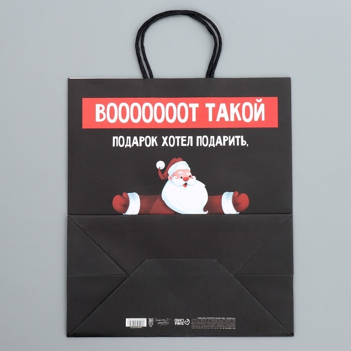 Пакет подарочный новогодний крафтовый «Тебе», 28 х 32 х 15 см Пакет подарочный новогодний крафтовый «Тебе», 28 х 32 х 15 см