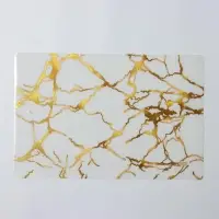 Салфетка сервировочная на стол «Мрамор», 45×30 см, цвет белый