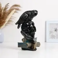 Копилка для денег &laquo;Ворон на черепе&raquo;, гипс