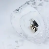 Светодиодная свеча LED - ночник RISALUX &laquo;В сердце&raquo;, от батареек 3&times;LR1130, прозрачный, 6.7&times;6.5&times;3.8 см