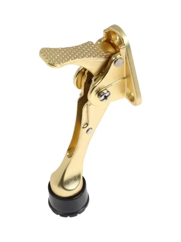 Фиксатор дверной LOCKLAND “козья ножка”, с автоподъемом, цвет золото Фиксатор дверной LOCKLAND “козья ножка”, с автоподъемом, цвет золото