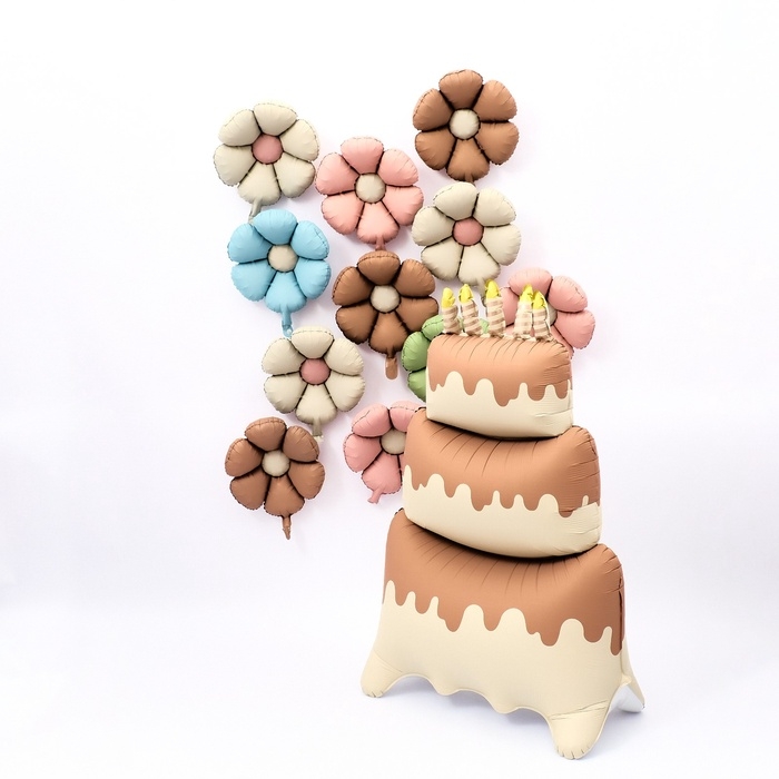 Шар фольгированный 19 Шар фольгированный 19" «Ромашка», матовый, цвет розовый