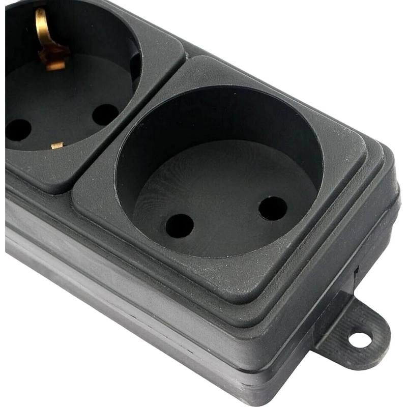 Сетевой фильтр Power Cube 6р/1,9м, 16А/3.5кВт,3x1,0, черн(SPG6-B1,9M)