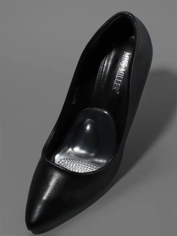 Полустельки для обуви, с протектором, на клеевой основе, силиконовые, 10.5&times;6.5 см, пара, прозрачные