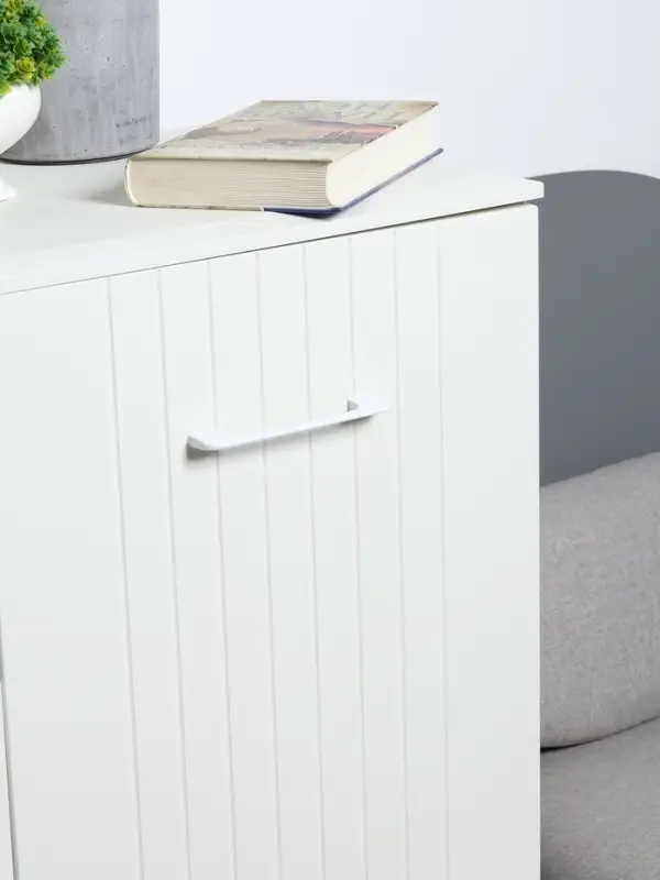 Ручка-скоба CAPPIO RSC023, алюминий, м/о 128 мм, цвет белый