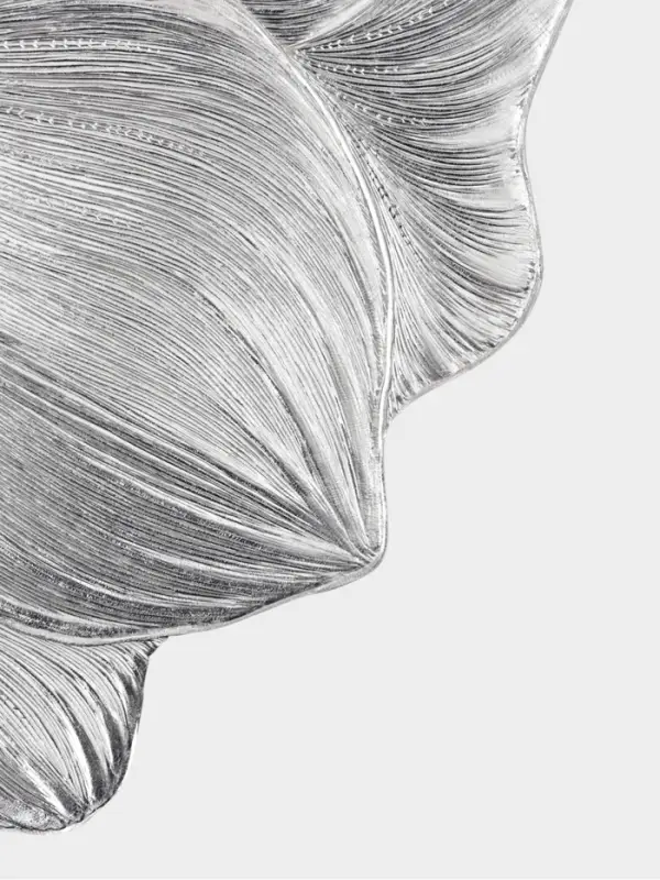 Набор салфеток для стола Доляна &laquo;Цветок&raquo;, 38&times;38 см, 4 шт., ПВХ, серебристый