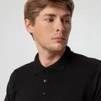 Рубашка поло мужская Virma Stretch, черная, размер S