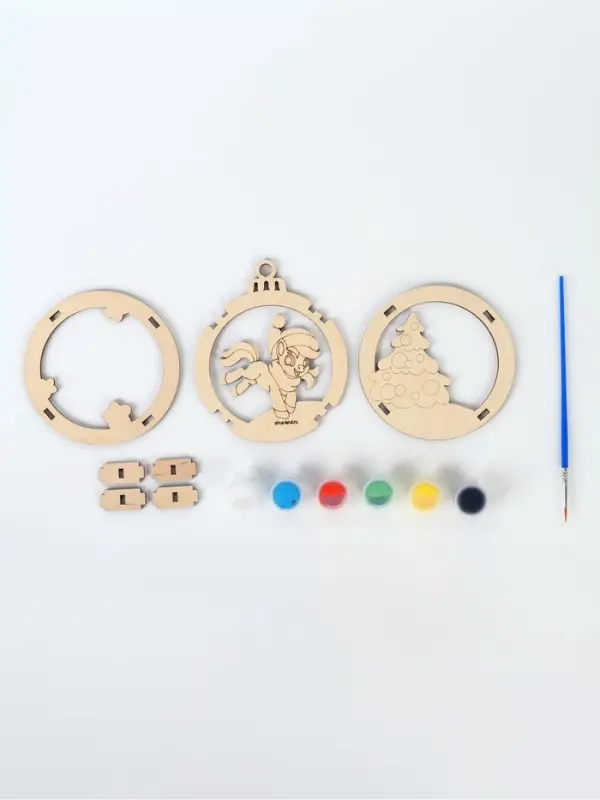 Заготовки для творчества.Подвеска новогодняя "Подарок от лошадки" 35510