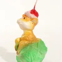 Свеча новогодняя "Козлёнок в капусте" 5,5х5,5х10 см, огненный