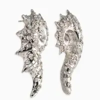 Серьги "Морской мир", раковина, цвет белый в серебре