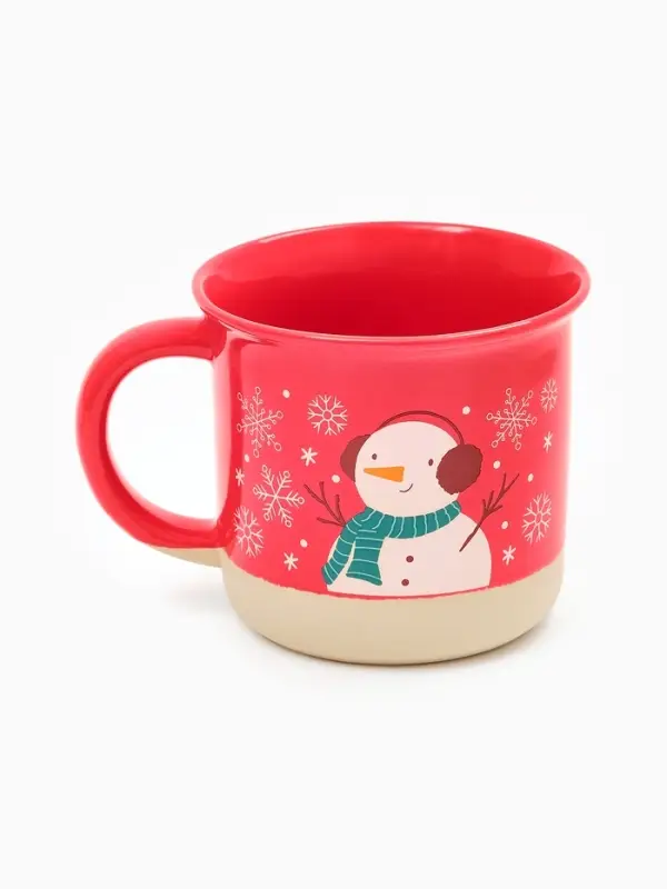 Кружка чайная новогодняя «Зимний снеговик», 400 мл, ручная работа Кружка чайная новогодняя «Зимний снеговик», 400 мл, ручная работа