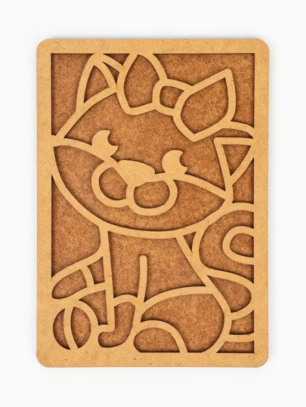 Картина пластилином &laquo;Котенок&raquo;, 21&times;15 см, набор для творчества