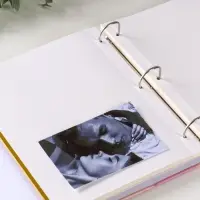 Фотоальбом 50 магнитных листов 23X28см, "Малыш в розовой шапочке", пер-т 3-кольца