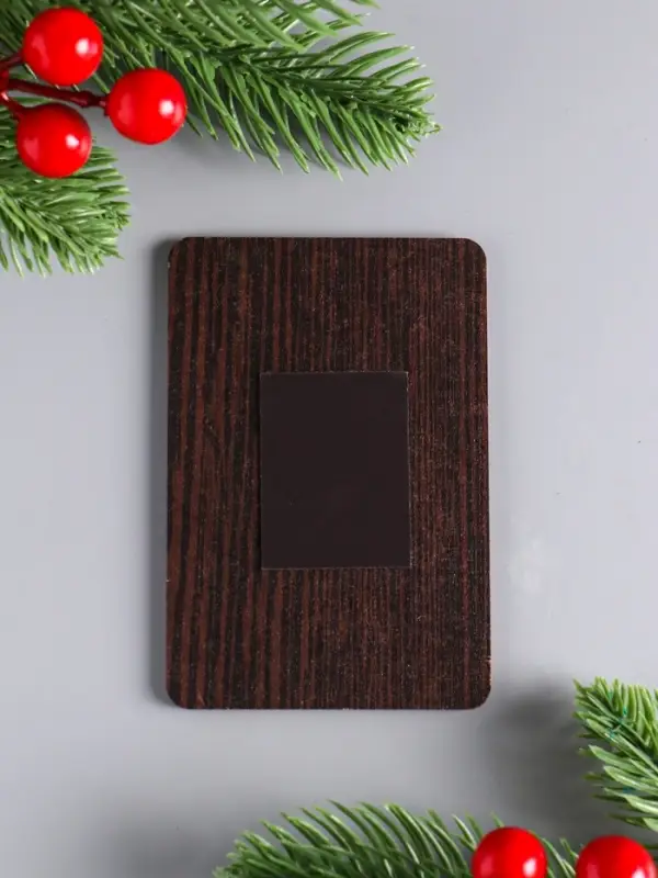 Набор новогодних магнитов 3шт "Радости и тепла,исполнения желаний,счастливого НГ" 9,5х6,5см