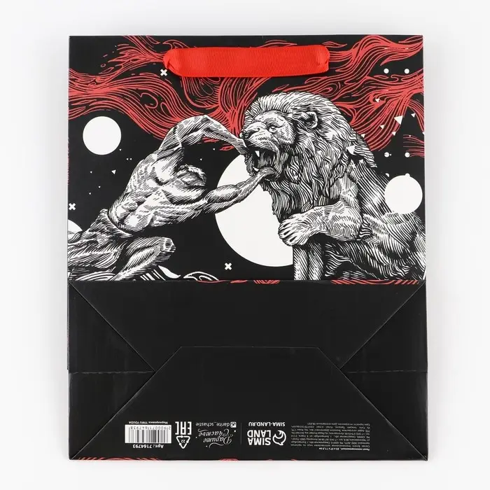 Пакет подарочный ламинированный, упаковка, «Геркулес», ML 23 х 27 х 11.5 см Пакет подарочный ламинированный, упаковка, «Геркулес», ML 23 х 27 х 11.5 см