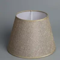 Абажур BayerLux &laquo;Кантри. Рогожка&raquo;, E27 или E14, тёмно-бежевый, 25&times;25&times;18 см
