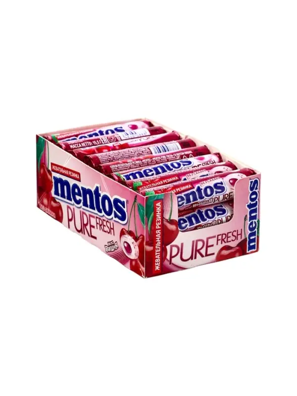 Жевательная резинка Mentos вкус вишня 15,5 г Жевательная резинка Mentos вкус вишня 15,5 г