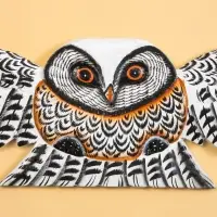 Панно &laquo;Парящая сова&raquo;, 100 см, дерево албезия