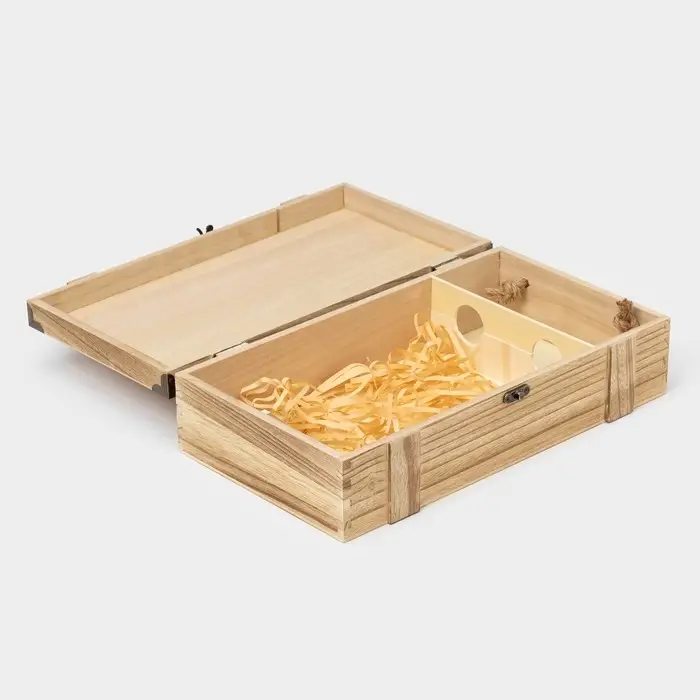 Ящик для хранения вина Доляна &laquo;Ливорно&raquo;, 35&times;20 см, на 2 бутылки